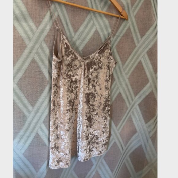 Silver/ Grey Velvet Mini Dress- Stretchy - Picture 4 of 5